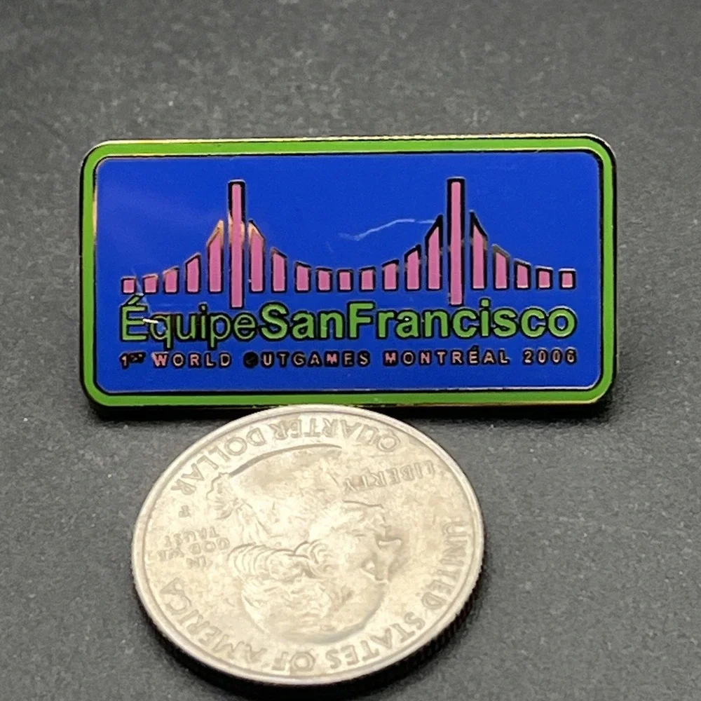 Équipe San Francisco 1st World Outgames Montreal 2000‎ Lapel Hat Pin